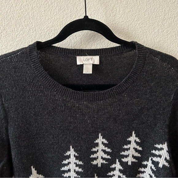 Ann Taylor Loft Grey Knit Sweater - Picture 3 of 3